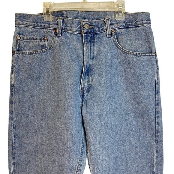 Vintage Levi's 505 Regular Fit Straight Leg Jeans Size 34x36 100% Cotton - Picture 4 of 7